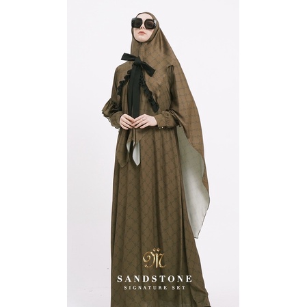 MAGDARA - SANDSTONE - SET GAMIS - KHIMAR SIGNATURE - KHIMAR BASIC - SCARF