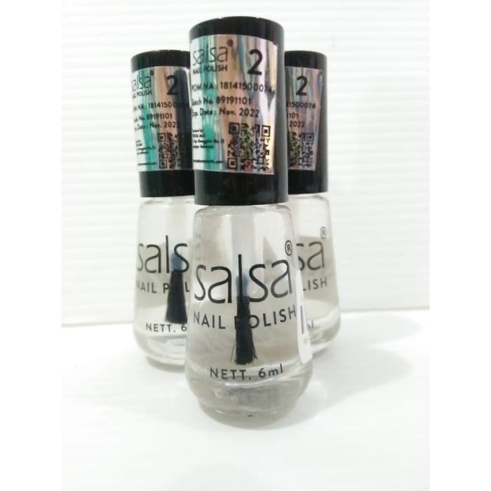 NEW Kutek By Salsa Warna Transparan/Kutek Matte Mengkilap Bpom Halal(Bening)