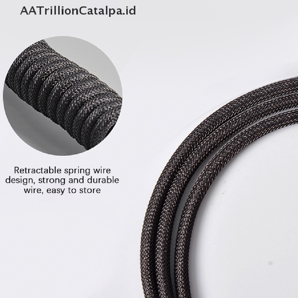 Aatrillioncatalpa Kabel USB Tipe C Panjang 1.5m Untuk Keyboard Mekanik