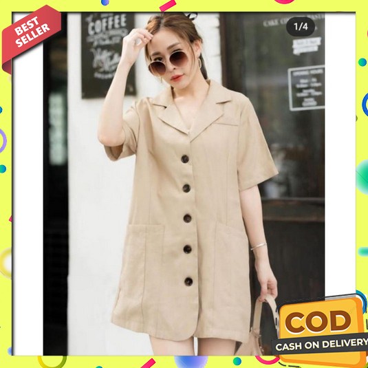 Blazer Wanita Blezer Wanita Korea Blazer Long Coat Blazer Set Panjang  Dress Blazer Montana-Ll