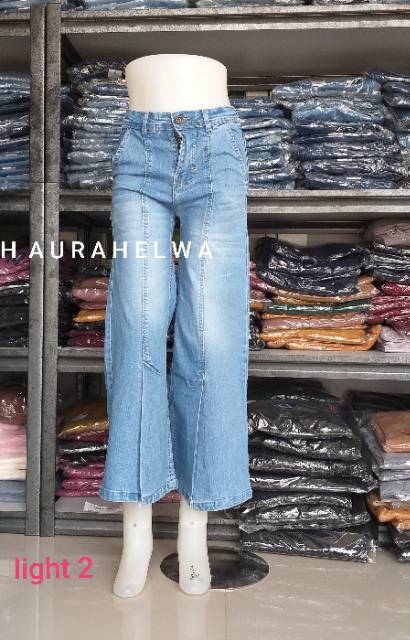 KULOT JEANS VJ  ORIGINAL HAURAHELWA  #BELAH DEPAN SIZE S,M,L