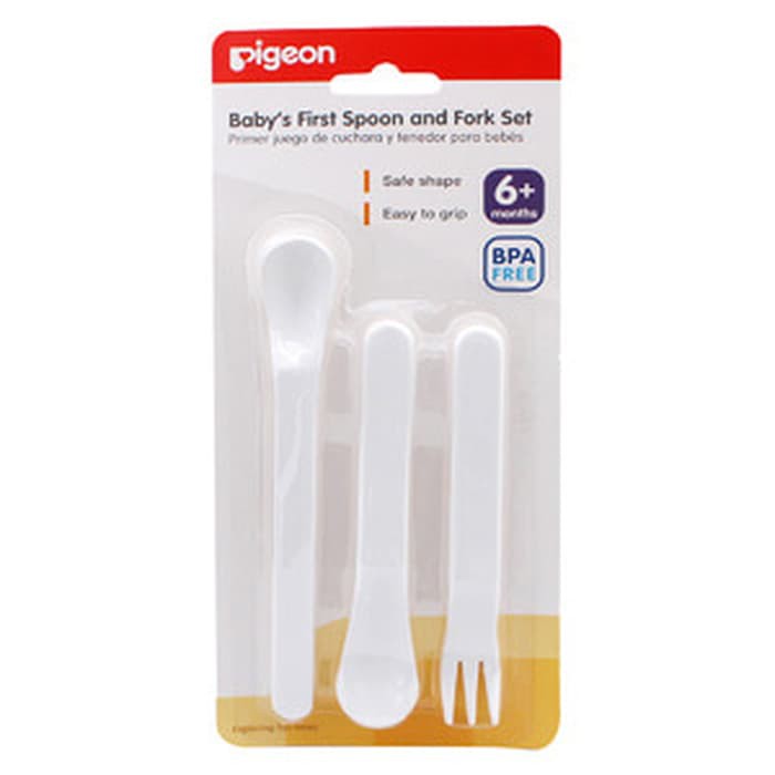 *New* Pigeon Baby First Spoon &amp; Fork Set