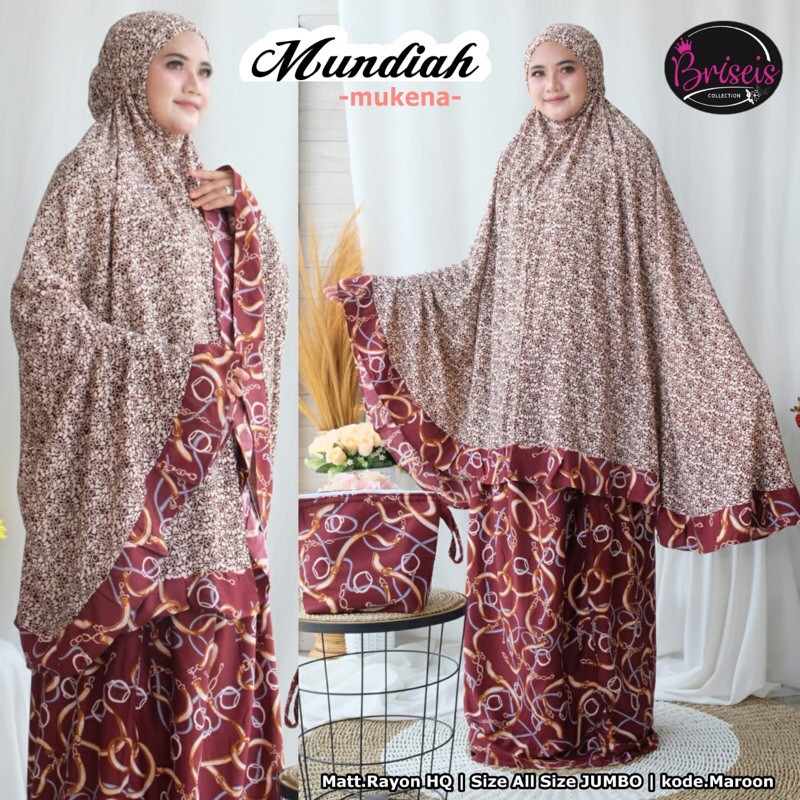 OK - BAYAR DITEMPAT MUNDIAH MUKENA JUMBO DEWASA RAYON BY BRISEIS | MUKENA DEWASA TERBARU