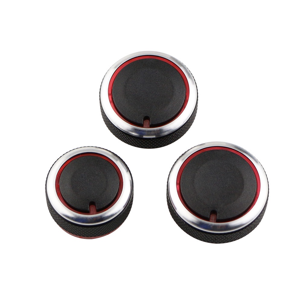 3pcs / set Tombol Knob Switch AC Mobil Untuk Volkswagen VW Polo 2014 2015 2016