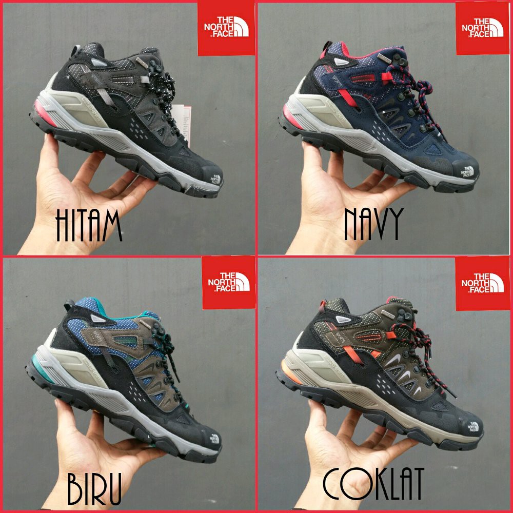 Original sepatu outdoor THE NORTH FACE sepatu gunung tracking