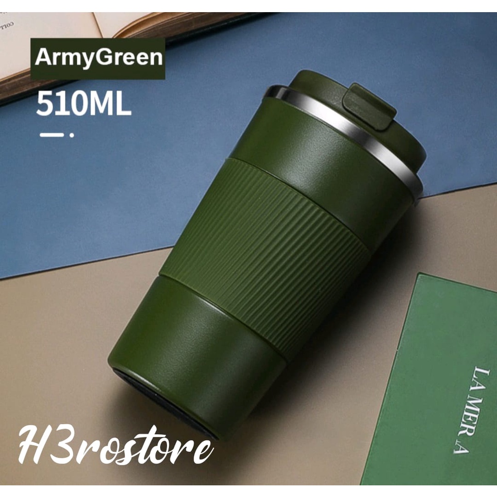 NEW-TERMOS COFFE 510ML Coffee Thermos Mug Portable Double Stainless Steel Mug with Non-Slip Case Car Vacuum Flask Travel Insulated Bottle