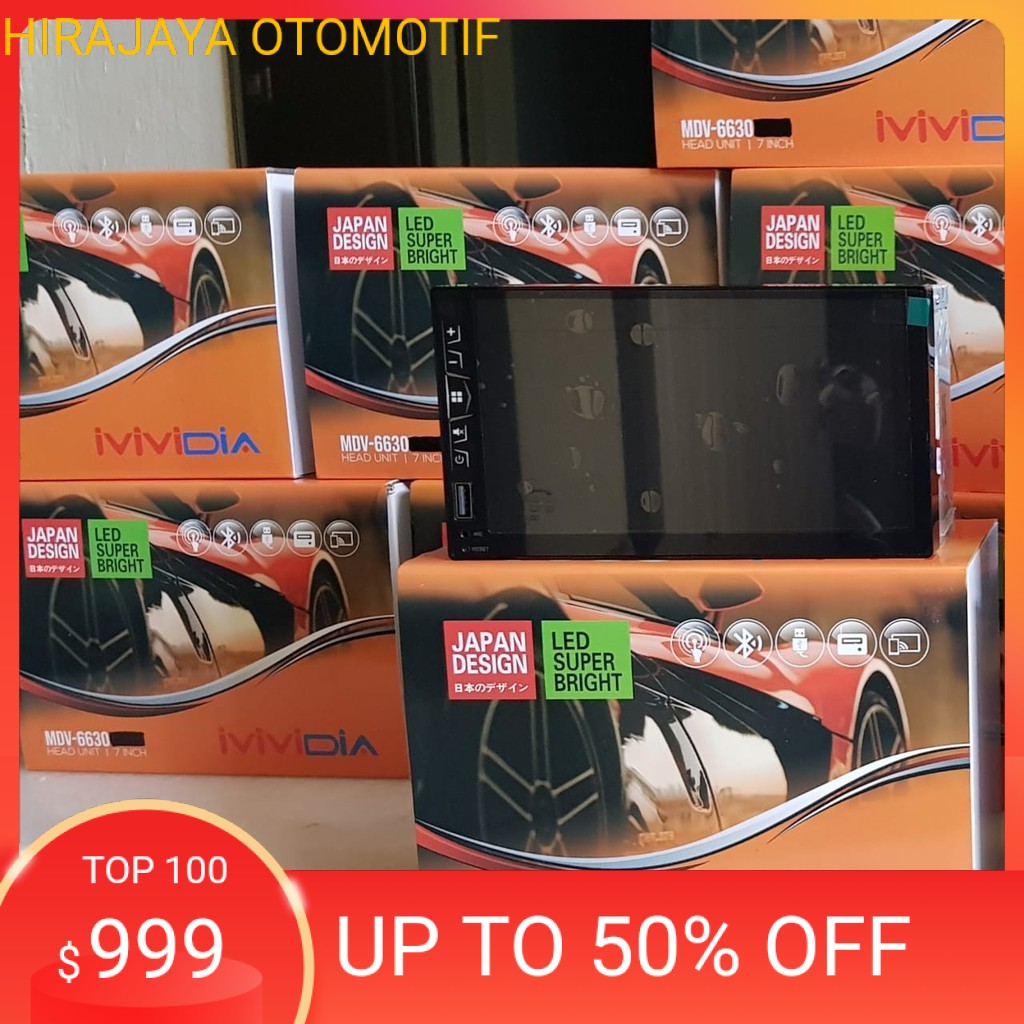 Head Unit Double Din MVIDIA MDV-6630 LAYAR TAJAM