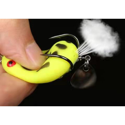 Umpan Pancing Mini Soft Frog 2.5cm/3cm Katak Casting Soft Frog Lure Floating Bait 3D Eyes soft frog killer Top Water Fishing Lure With Sequins Umpan Ikan