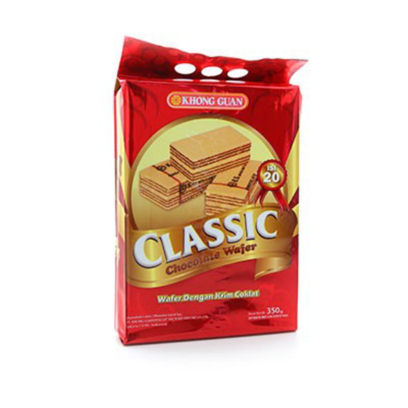 

KHONG GUAN CLASSIC WAFER COKLAT 350GR