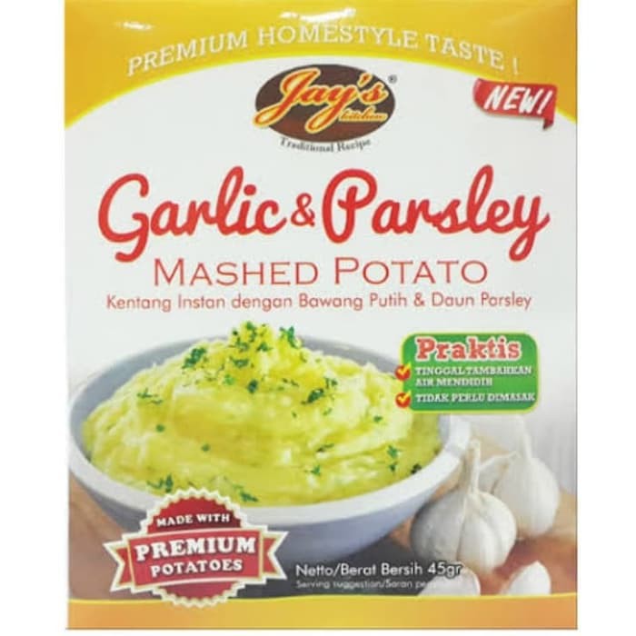 

Langsung Order JAY'S GARLIC PARSLEY MASHED POTATO Murah
