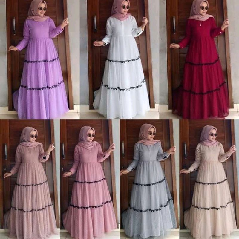 Amerra Dress ori by Alhaya/gamis pesta/gamis Alhaya/paling bestseller