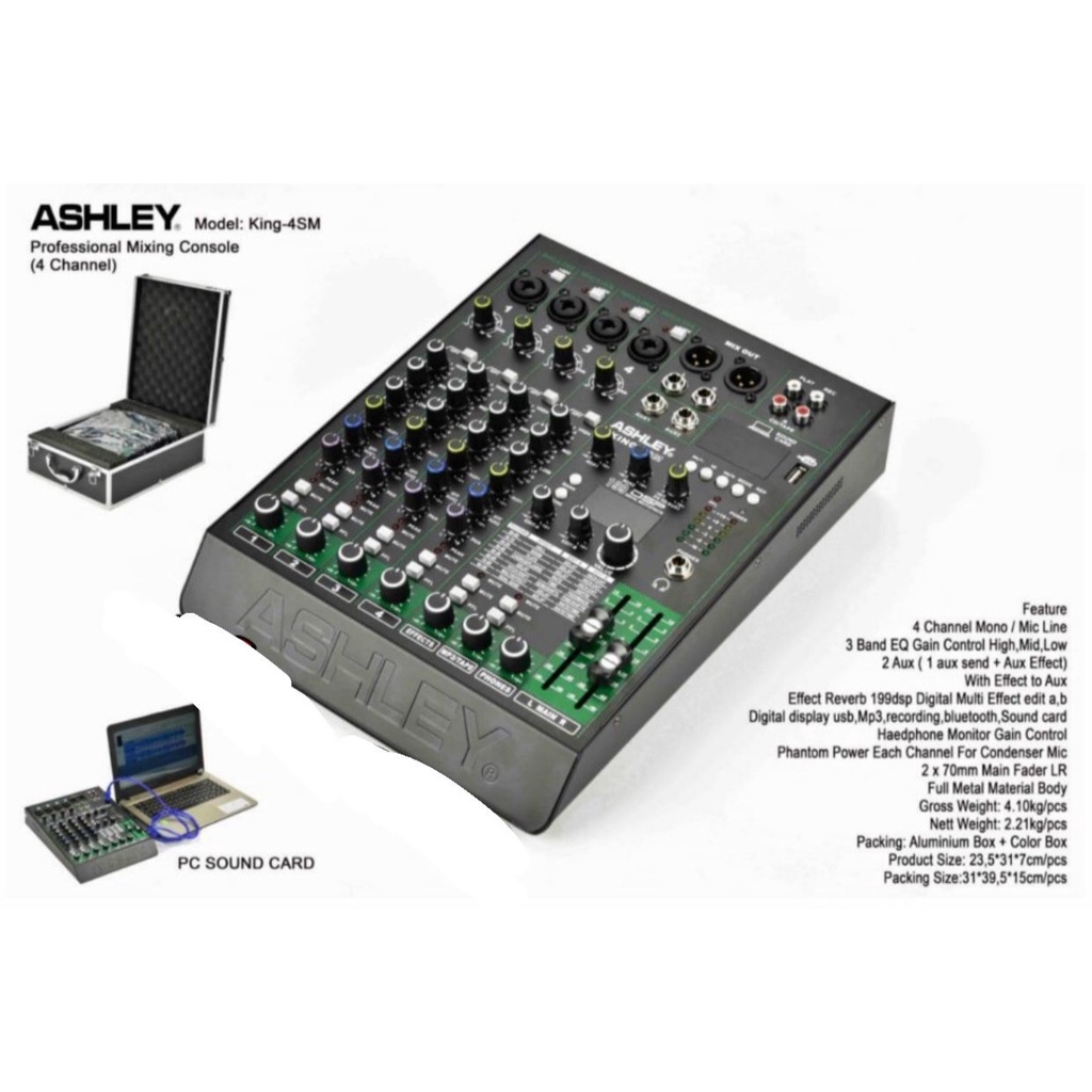 Mixer Ashley King 4 SM Original Ashley King 4SM - 4 Channel