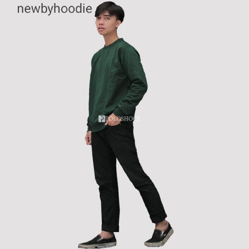 sweater basic polos pria-wanita
