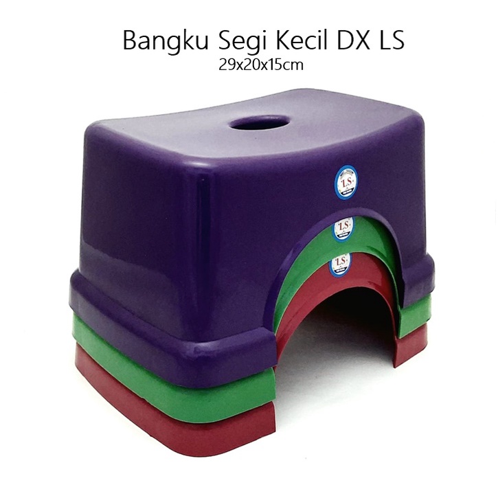 Bangku/Kursi/Tempat Duduk Jongkok /Anak Segi Plastik Kecil DX LS/Maxima/Beeplast