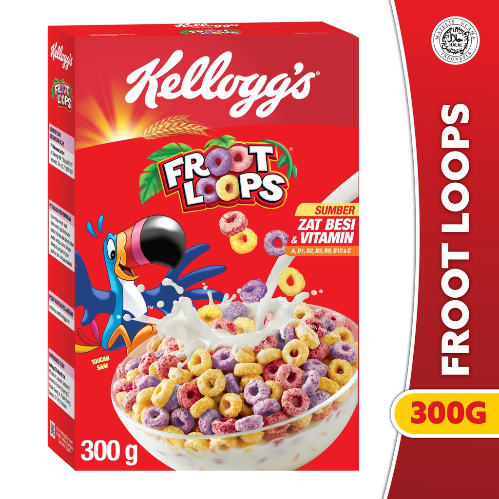 Kelloggs Froot Loops Cereal 300 Gr | Shopee Indonesia