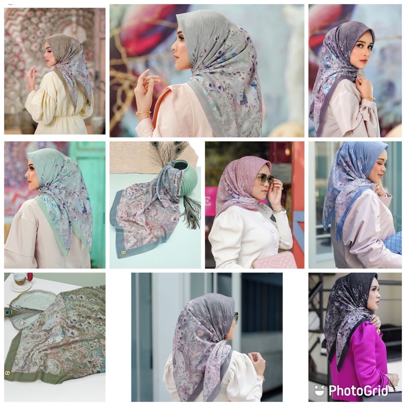 Ederra Series buttonscarves mojave viola shadow black pickle allure dusty rose peacock lichen glacie