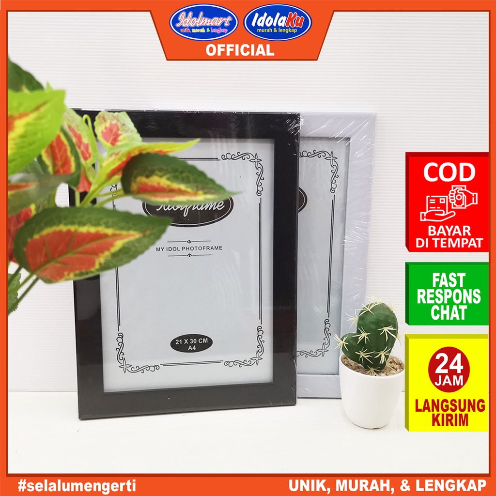 IDOLMART Bingkai Frame Foto A4 Minimalis/ 21X30 Surabaya