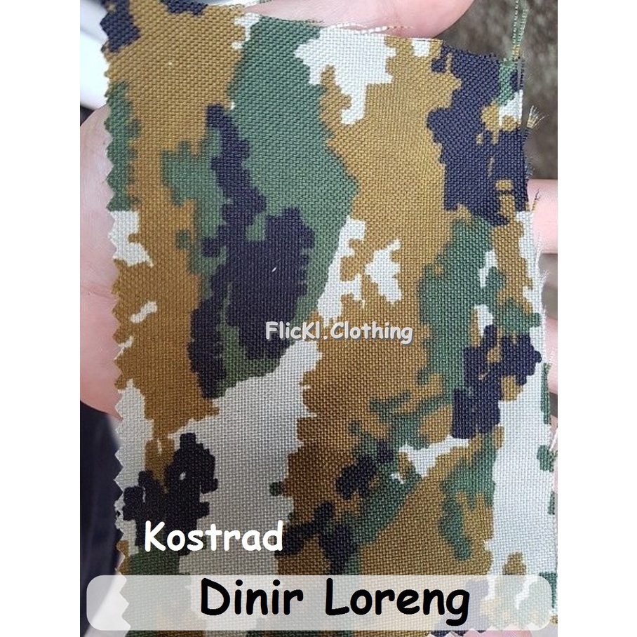 Bahan Kain Dinir Loreng Denir Loreng Kostrad Angkatan Udara Gurun Malvinas Multicamblack Unfiill TNI AD Terbaru NKRI Terbaru Matra Darat Eceran