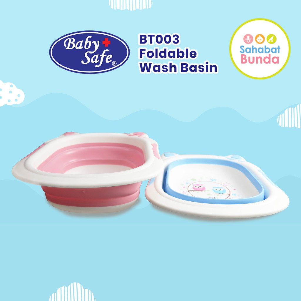 BABY SAFE Foldable Wash Basin Baskom Ember  Mandi Bayi  