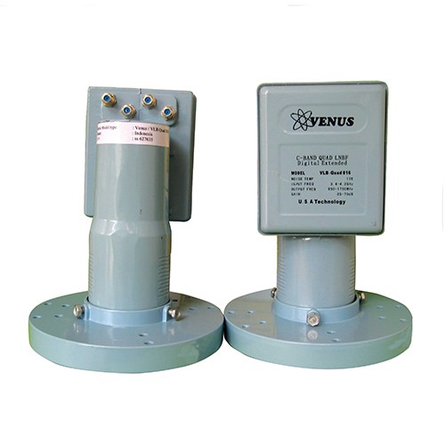 LNB Venus Parabola Quad C Band VLB-816 (1 Satelit 4 Receiver)
