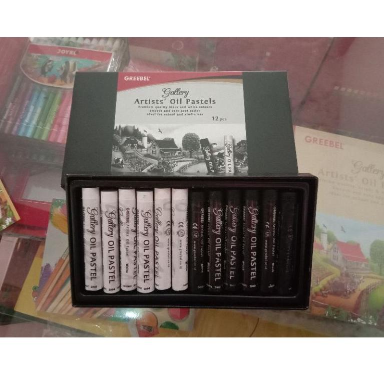 

Ecer crayon soft oil pastel greebel artists black and white hitam putih と