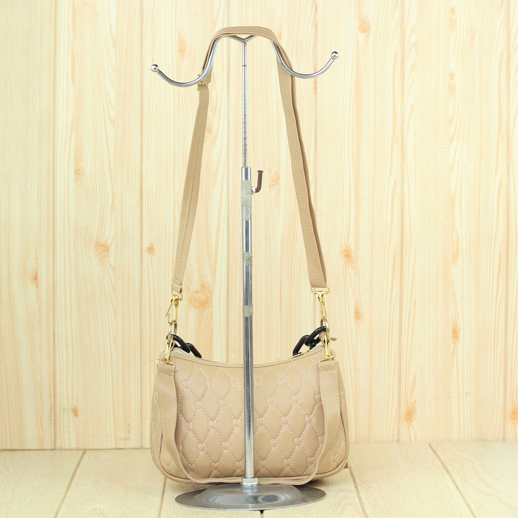 Tas Bahu Wanita Morvina Cream Import Murah Terbaru Branded Shoulder Bag Rantai Korea Kekinian Tas Cewek Sling Bag