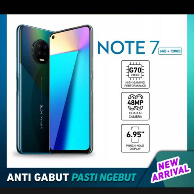 INFINIX NOTE 7 RAM 6/128 GARANSI RESMI