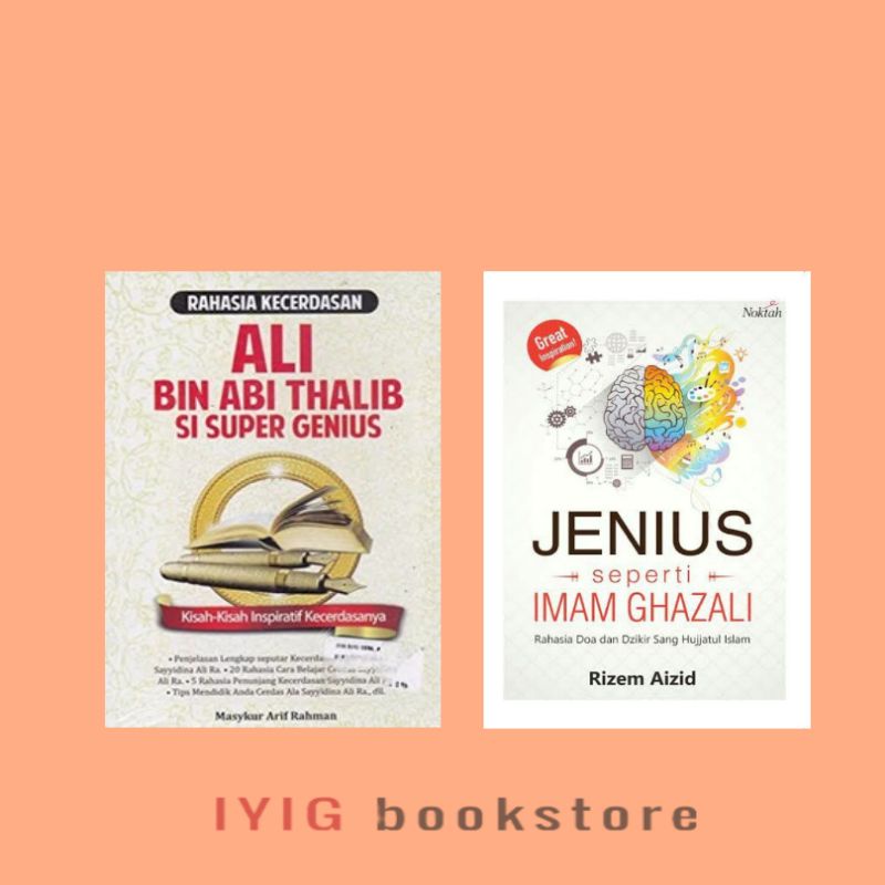 Iyig - Paket 2 Buku Rahasia Kecerdasan Ali Bin Abi Thalib Super Jenius Jenius Seperti Imam Ghazali