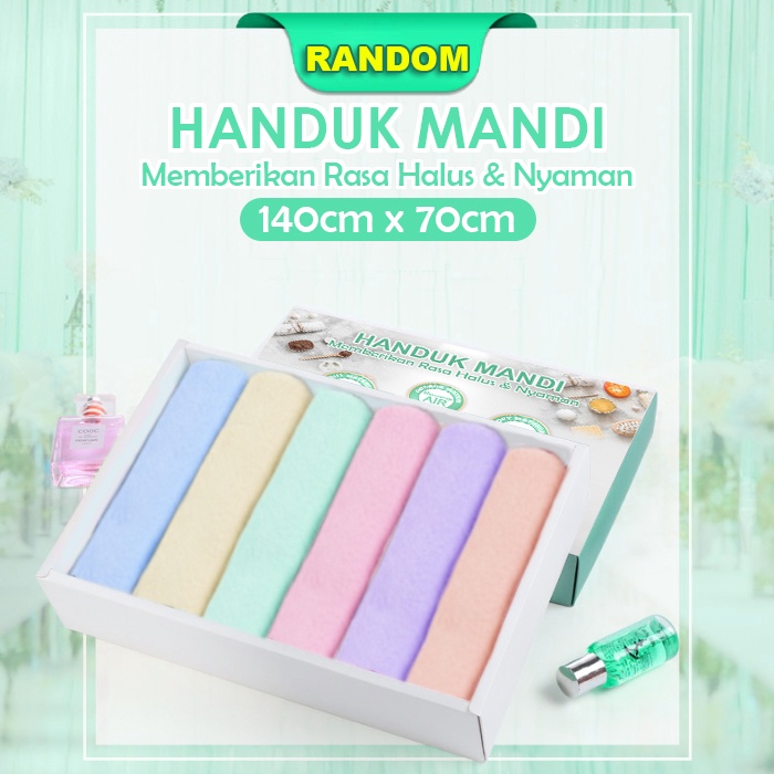 COD - Handuk Mandi Dewasa  Uk 70x140cm / Handuk Hotel Laris / Handuk Mandi Microfiber - H6