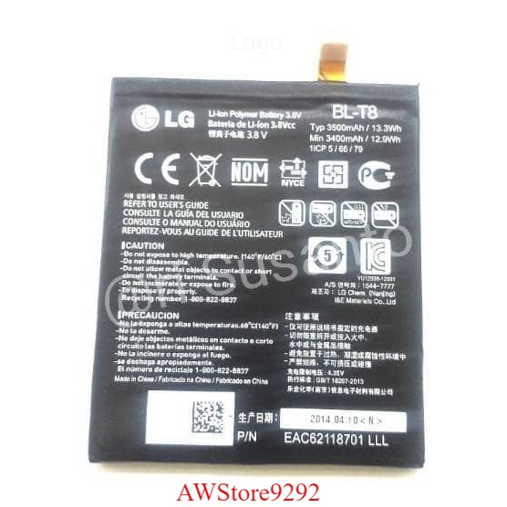 Mcom Battery Batre Baterai Mcom LG G Flex 1 D955 D958 F340L F340S BL-T8 BLT8 BL T8