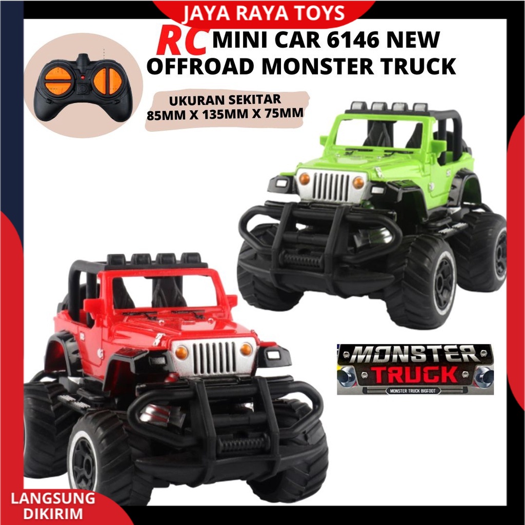 Mainan Mobil Remot Control Offroad Jeep Rc Mini Car Climbing PICK UP Rock Crawler 6416 New Version