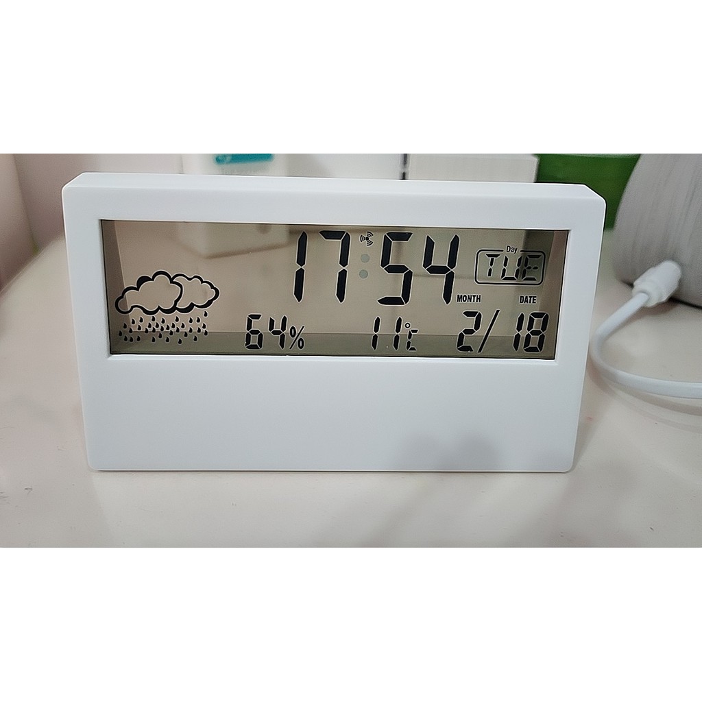 JAM Digital / Digital Smart Clock Pengukur Suhu Ruangan Higrometer Termometer