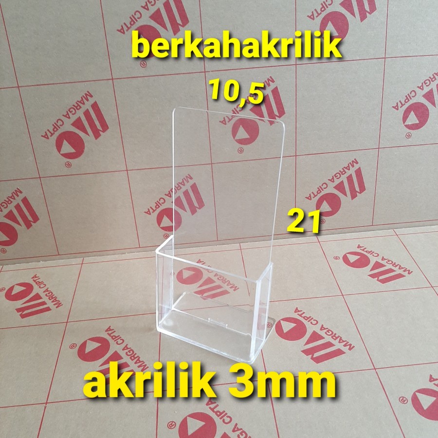

tempat brosur 1/3 A4 akrilik/acrylic