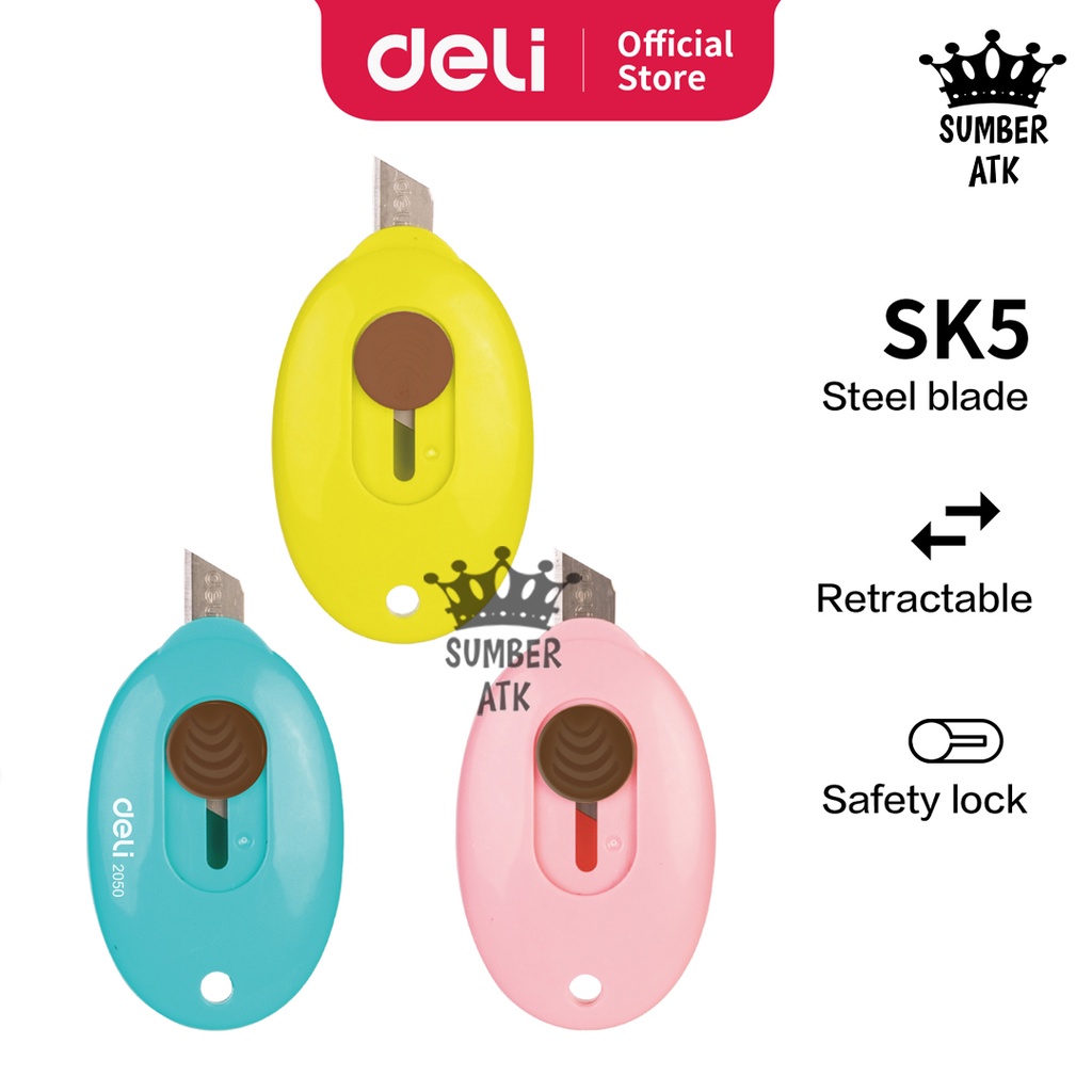 

Deli Mini Cutter Desain Simple, Pisau Tajam, Untuk Membuka Paket E2050