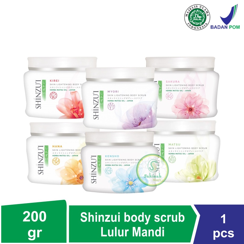 Shinzui Skin Lightening Body Scrub 200gr