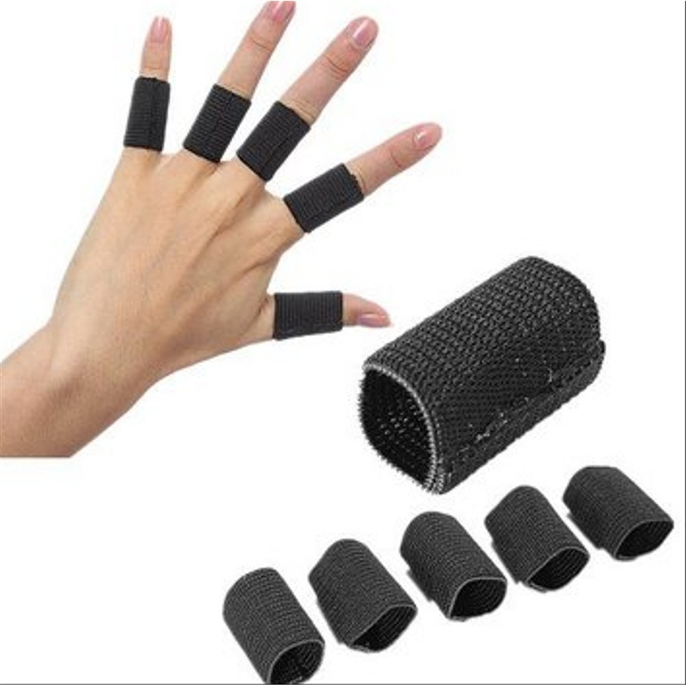 Fingersave / Finger Support Deker Pelindung Jari Kiper Futsal Hitam - Melindungi Jari Tangan Cidera