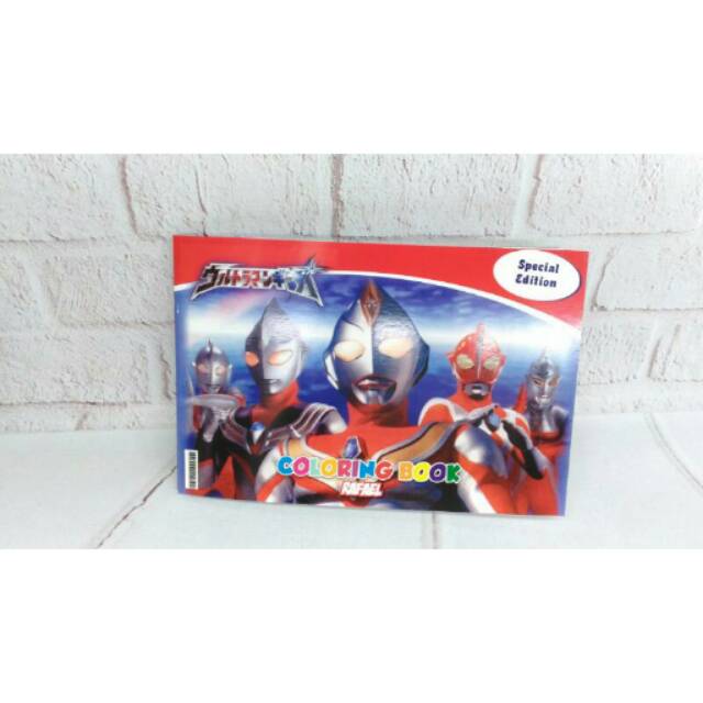Buku mewarnai ultraman (souvenir ultah)