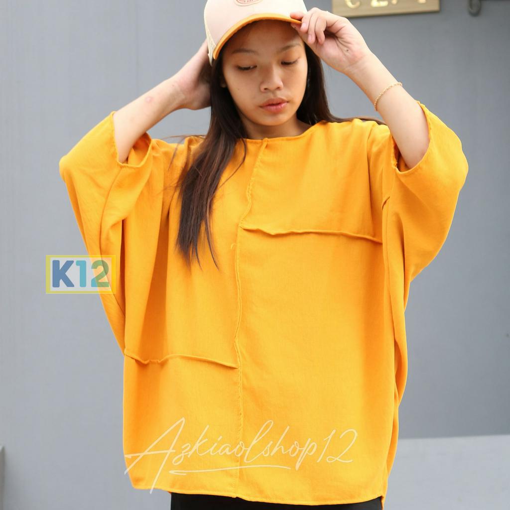 (BISA COD) ADELLE BLOUSE CRINKLE ATASAN BAJU WANITA