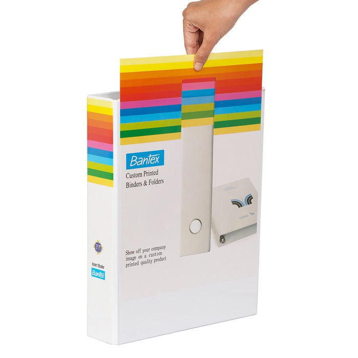 

Bantex Insert Ring Binder 2 Ring 40mm A4 White #8542 07