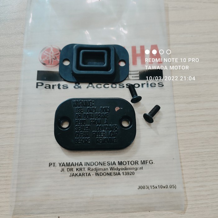 TUTUP MINYAK REM SET PLUS BAUD DAN KARET VEGA RR. FORCE FI. VEGA R NEW - silver