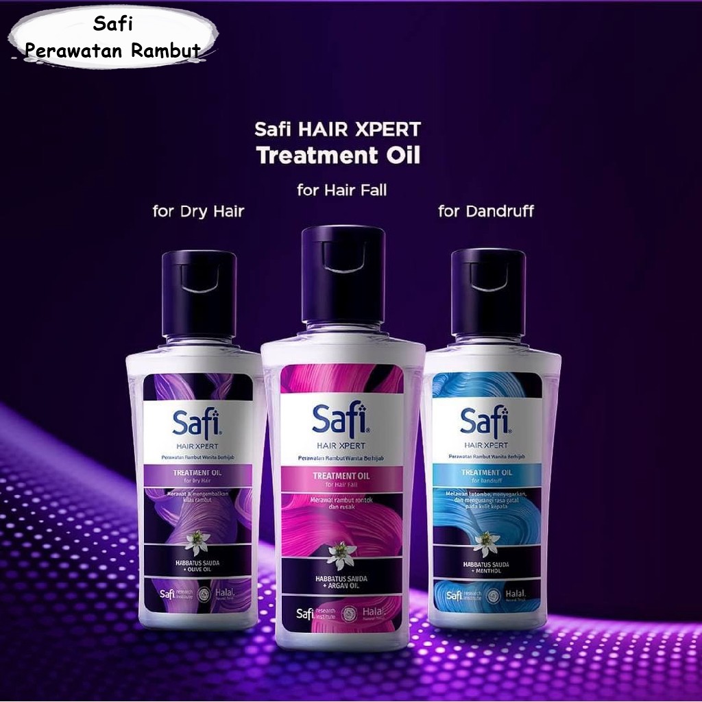 SAFI HAIR XPERT PERAWATAN RAMBUT TREATMENT OIL HAIR FALL/ DRY HAIR/ DANDRUFF REPAIR SERUM