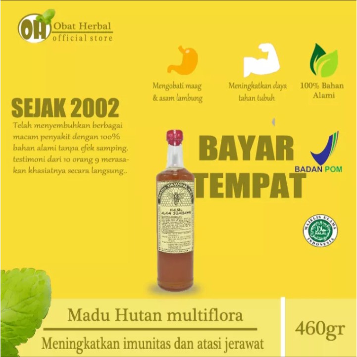 

Madu hutan alami multiflora 460gr