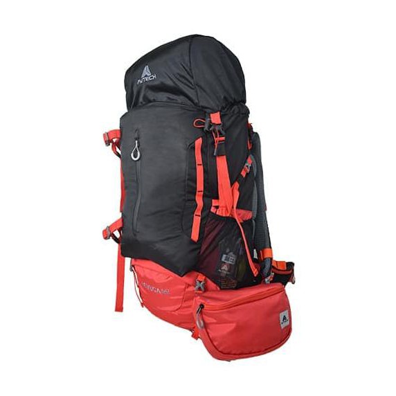 Tas Gunung Avtech Levuca 60L // Tas Carrier Include Raincover - Hitam-Merah