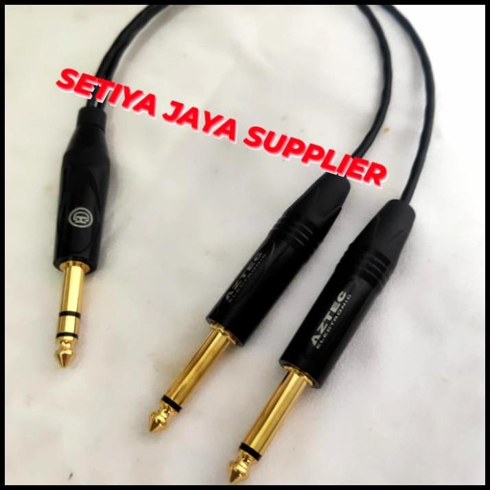 Mogami 2944 Trs 6.5Mm To 2 Akai Mono 6.5Mm Aztec Gold 60 Cm