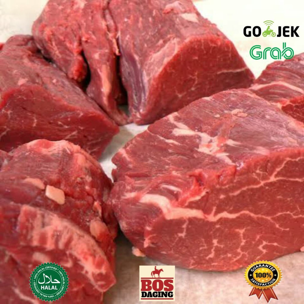 

Daging steak / tenderloin / 250 gram / has dalam / daging sapi / lokal bukan impor dijamin segar