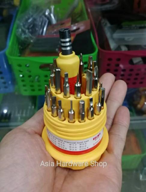 Promo Obeng Set 31 in 1 Obeng Hp Handphone Kacamata Jam 31in1 Mini Multifungsi Murah-1