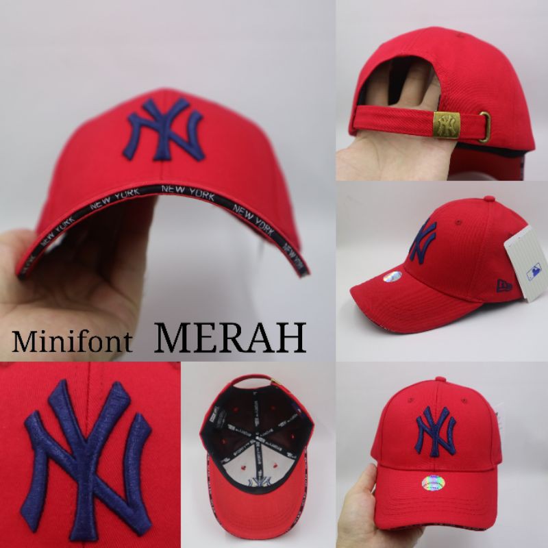 Topi Pria Wanita Baseball Import Minifont Logo Bordir Bisbol Fashion