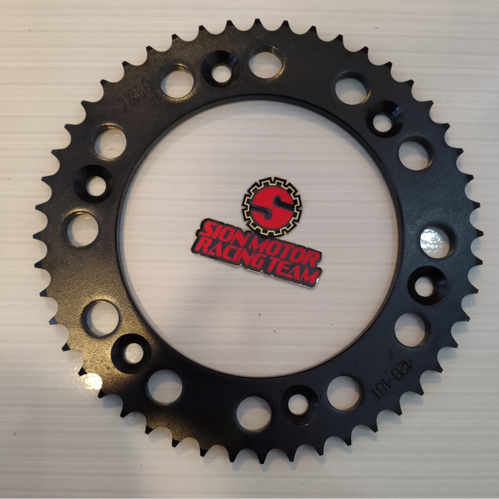 Gear Belakang / Rear Sproket 428 Honda CRF 150 48T VZM Hitam