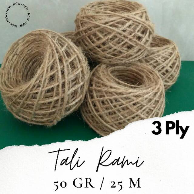 

KATANNISA TALI GONI / TALI RAMI / TALI JUTE 2 PLY