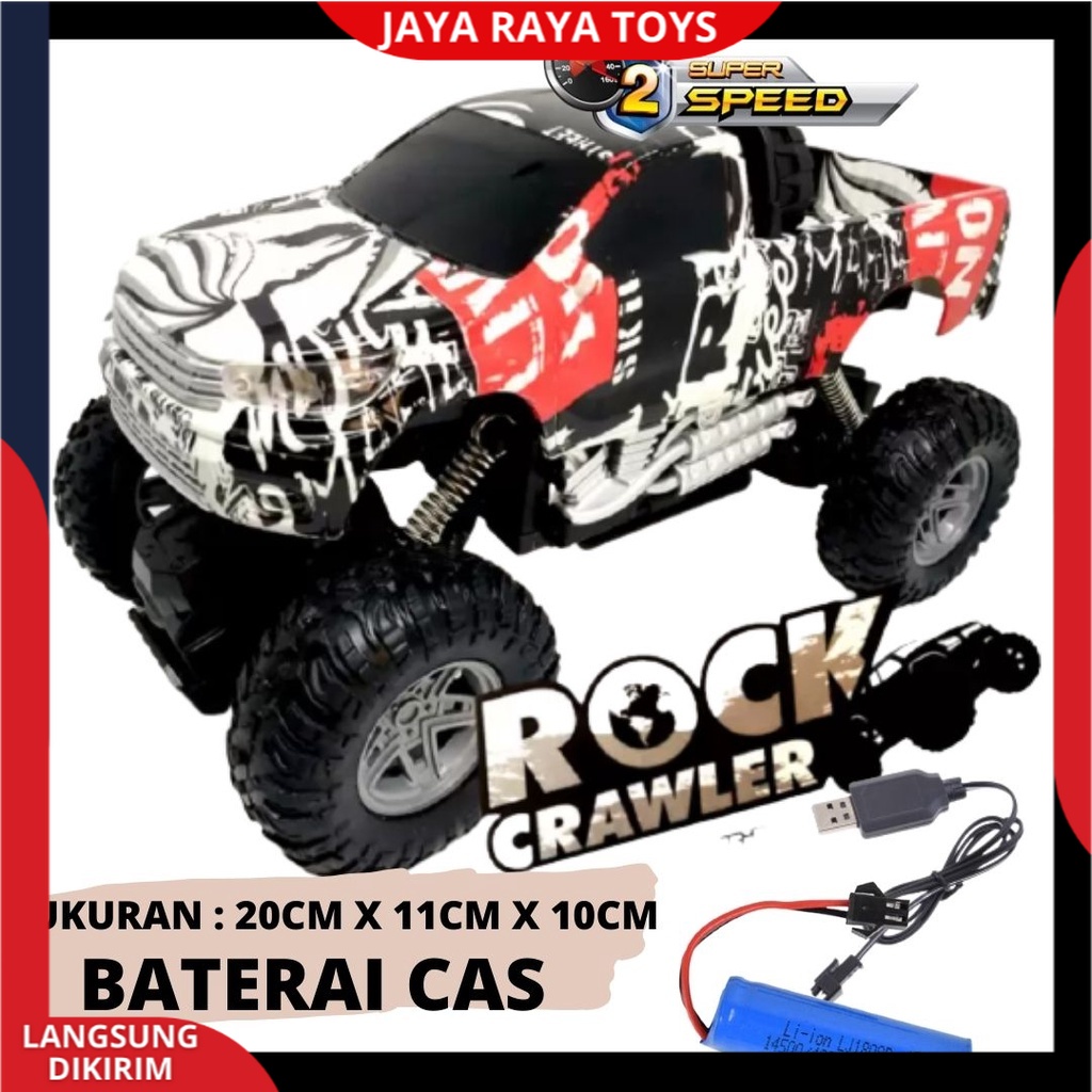 RC Car jungle Rock4 crawler | Mobil Remote control  Pickup Baterai Cas Speed New | Mainan Anak Laki